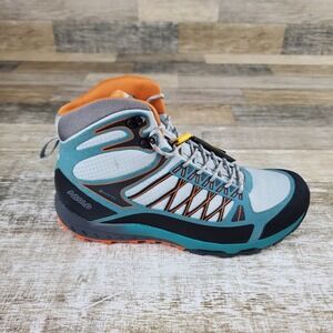 Asolo Grid GV ML Womens Hiking Shoes Sz 7 Sky Gray North Sea Lace Up Mid Top